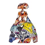 Figura Decorativa Menina De Forja FORJASPORT - Acabado En Cobre Y Cristal, Hecha En España